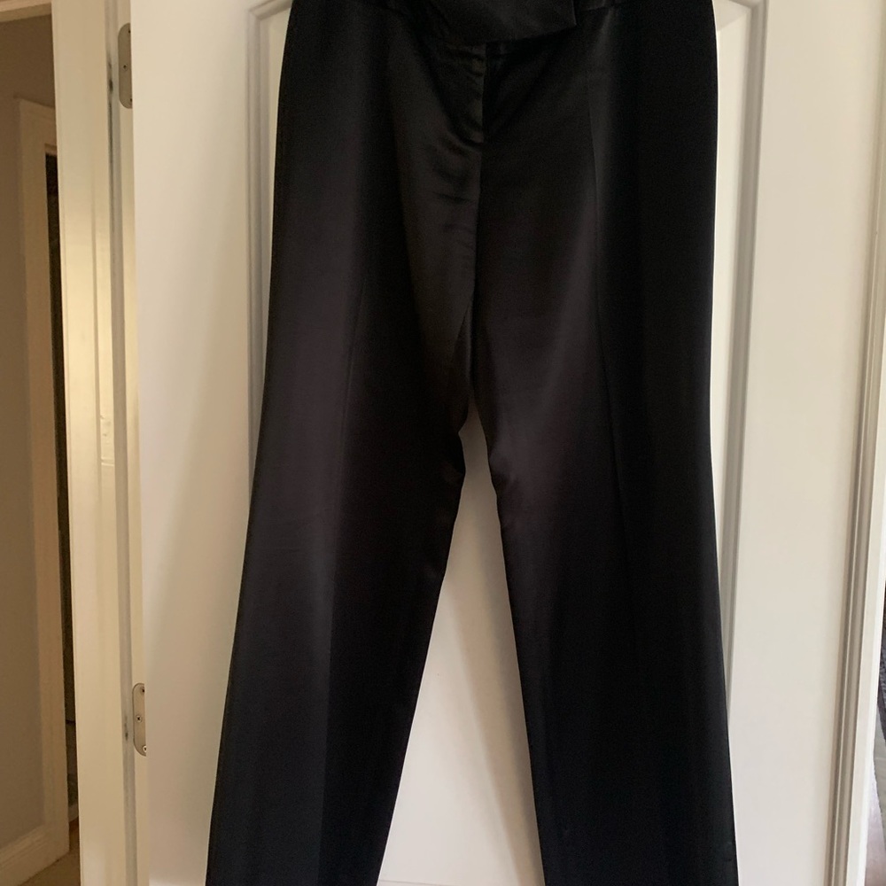 Context women’s satin Elegant Black Dress Pants